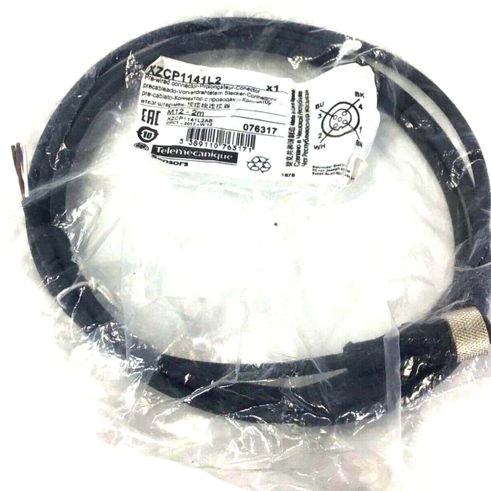 XZCP0941L2 pre-wired connectors XZ - straight female - M12 - 4 pins/Cable